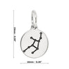 Virgo Star Sign Sterling Silver 925 Pendant Charm