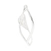 Calla Lily Flower Solid Sterling Silver 925 Pendant