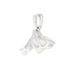 Shark Mother of Pearl Solid Sterling Silver 925 Pendant