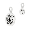 Dandelion Two Piece Solid Sterling Silver 925 Pendant