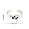 Double Celtic Knot Hearts Sterling Silver 925 Toe Ring