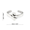 Ribbon Crook Sterling Silver 925 Toe Ring