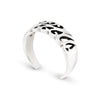 Angled Ripple Sterling Silver 925 Toe Ring