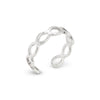 Continuous Loop Infinity Sterling Silver 925 Toe Ring