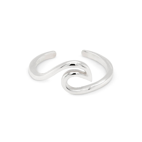 Wave Loop Sterling Silver 925 Toe Ring