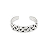 Weave Band Sterling Silver 925 Toe Ring