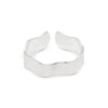 Wave Flat Band Sterling Silver 925 Toe Ring