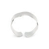 Wave Flat Band Sterling Silver 925 Toe Ring