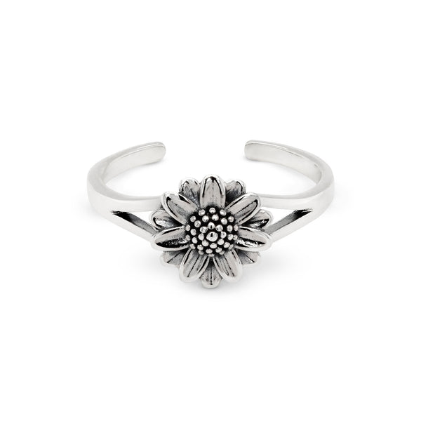 Flower Sterling Silver 925 Toe Ring