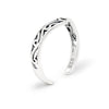 Chevron Ornate Gothic Cut Out Sterling Silver 925 Toe Ring
