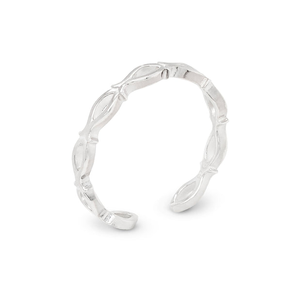 Fish Cut Out Sterling Silver 925 Toe Ring