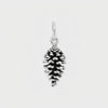 Pinecone Small Sterling Silver 925 Pendant Charm 360° Movie