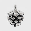 Pinecone Polished & Oxidized Large Sterling Silver 925 Pendant 360° Movie