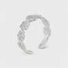 Seven Flower Band Solid Sterling Silver 925 Toe Ring 360° Video