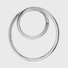 925 sterling silver double hoop pendant 360° Movie