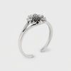 Edelweiss Flower Solid Sterling Silver 925 Toe Ring 360° Video