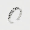 Weave Band Solid Sterling Silver 925 Toe Ring 360° Video