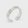 Hammered Silver toe ring 360° video