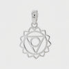 925 sterling silver throat chakra pendant 360° Video