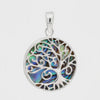 Tree of Life Circular Sterling Silver 925 Pendant 360° movie