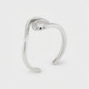 Wave Loop Solid Sterling Silver 925 Toe Ring 360° Video