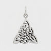 Celtic Knot Triangle Medium Sterling Silver 925 Pendant 360° Video
