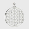 Flower of Life Circular Sterling Silver 925 Pendant 360° Video