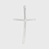 Curved Crucifix Cross Sterling Silver 925 Pendant 360° Movie