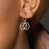 925 sterling silver third eye chakra hook earrings