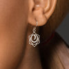 925 sterling silver sacral chakra hook earrings