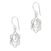 925 sterling silver sacral chakra hook earrings