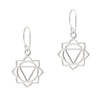 925 sterling silver solar plexus chakra hook earrings