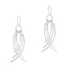 925 sterling silver curved chandelier hook earrings