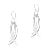 925 sterling silver curved chandelier hook earrings