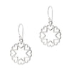 925 sterling silver star hearts hook earrings