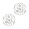 925 sterling silver flower of life stud earrings