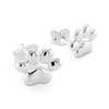 925 sterling silver puppy paw stud earrings