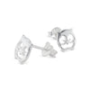 925 sterling silver owl silhouette stud earrings