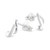 925 sterling silver quaver music note stud earrings