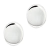 925 sterling silver oval shape stud earrings