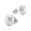 925 sterling silver half sphere stud earrings