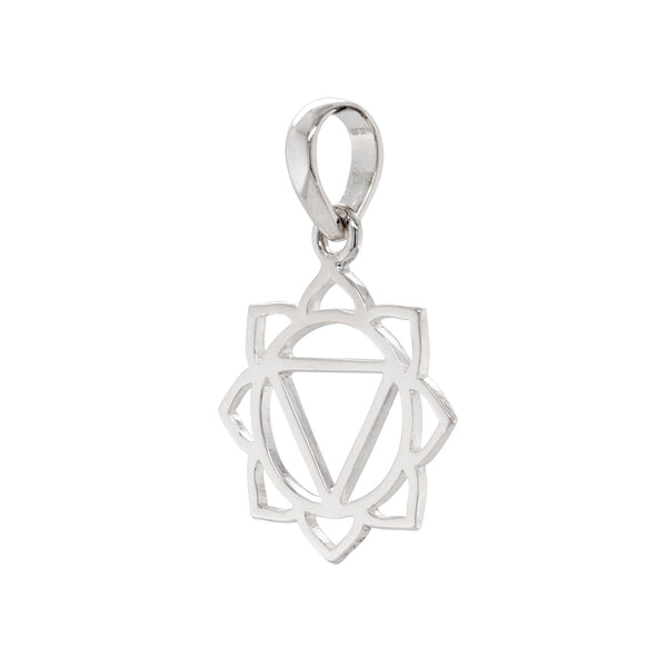 925 sterling silver solar plexus chakra pendant