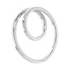 925 sterling silver double hoop pendant