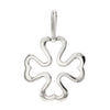 925 sterling silver four leaf clover pendant